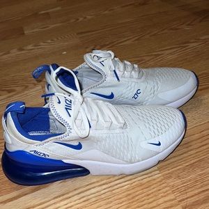 Nike air 270 white and blue